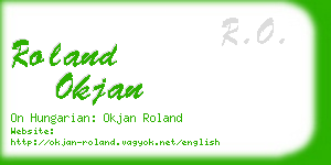 roland okjan business card